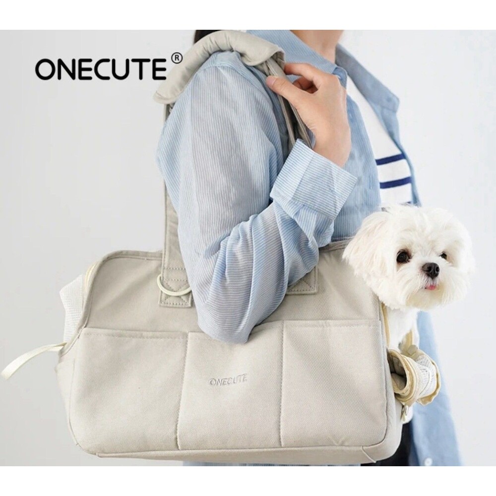 ONECUTE Dog Purse Carrier for Small Dogs Rabbit cat with Large Pockets, Mesh